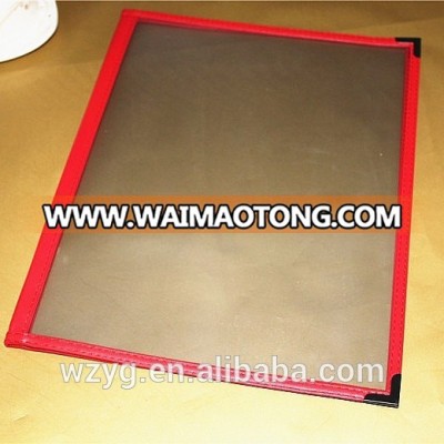 Clear Plastic Folder Sheet Protectors Certificate Folder With Zipper