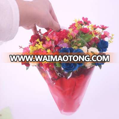 Plastic floral packaging bag, Colorful Flower Plastic Bag