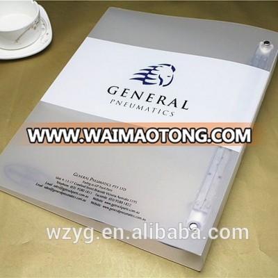 Handmade Paper Transparent Plastic Ring File Loose-leaf Binder Folder