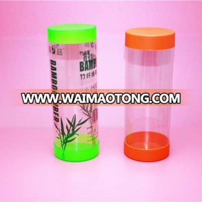 plastic container cylinder shape gift tube packaging cylinder packaging box